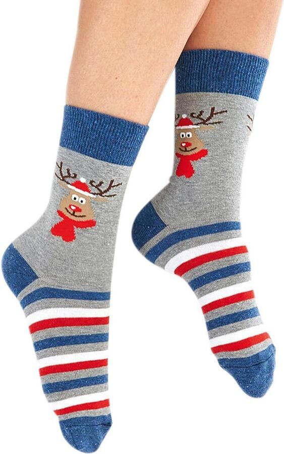 H.I.S Sokken met kerstdesign (set 3 paar) - Foto 2