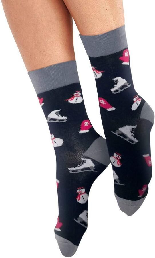 H.I.S Sokken met kerstdesign (set 3 paar) - Foto 3