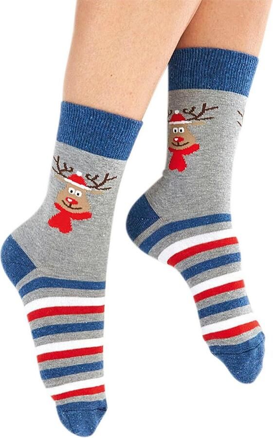 H.I.S Sokken met kerstdesign (set 3 paar) - Foto 2