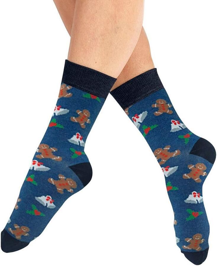 H.I.S Sokken met kerstdesign (set 3 paar)