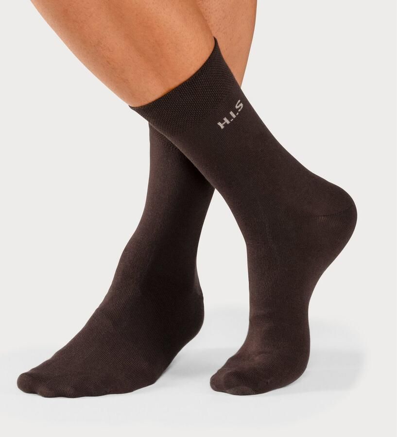 H.I.S Sokken met knelvrije boord (set 4 paar)
