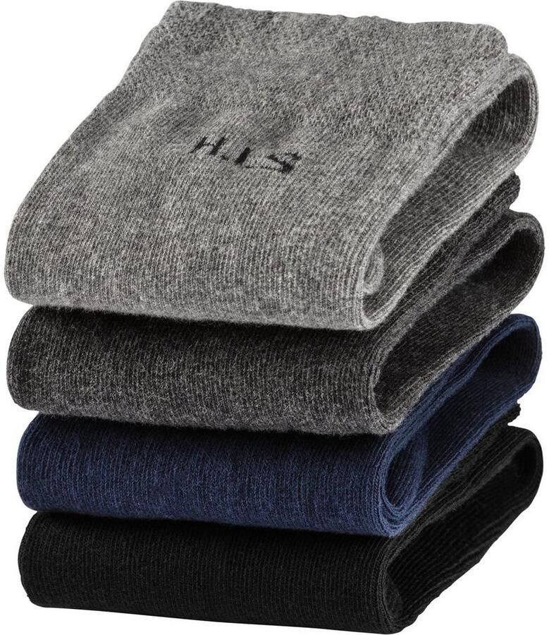 H.I.S Sokken met knelvrije boord (set 4 paar) - Foto 4