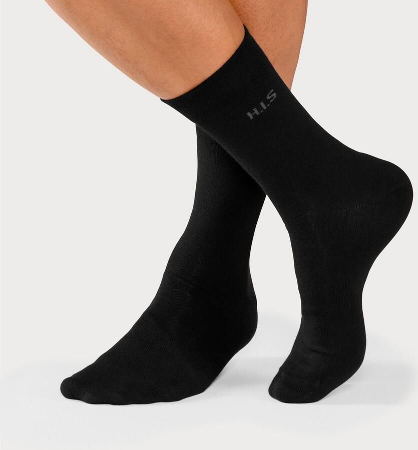 H.I.S Sokken met knelvrije boord (set 4 paar)