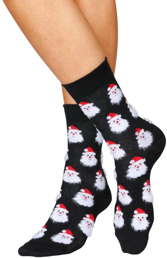 H.I.S Sokken met leuke kerstmotieven (set 3 paar) - Foto 4