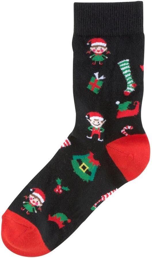 H.I.S Sokken met leuke kerstmotieven (set 3 paar) - Foto 7