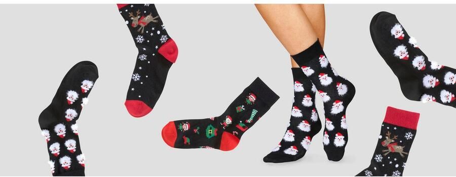 H.I.S Sokken met leuke kerstmotieven (set 3 paar) - Foto 10