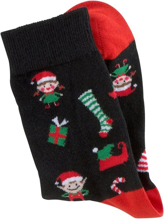 H.I.S Sokken met leuke kerstmotieven (set 3 paar) - Foto 2