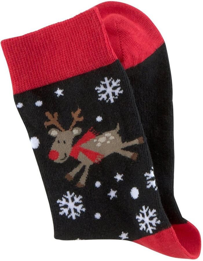 H.I.S Sokken met leuke kerstmotieven (set 3 paar)