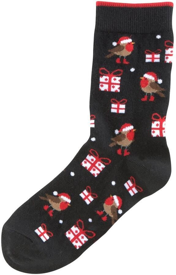 H.I.S Sokken met leuke kerstmotieven (set 3 paar) - Foto 3