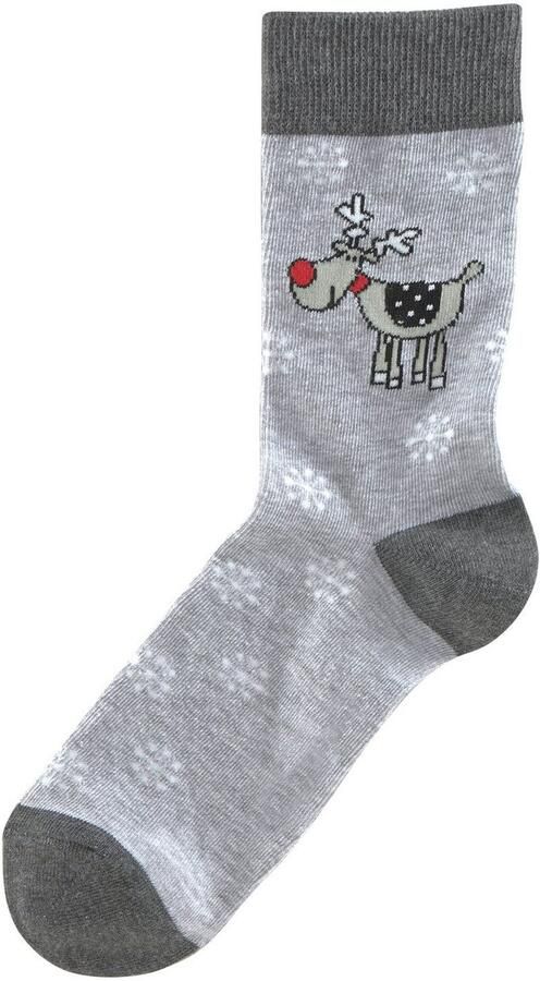 H.I.S Sokken met leuke kerstmotieven (set 3 paar) - Foto 6