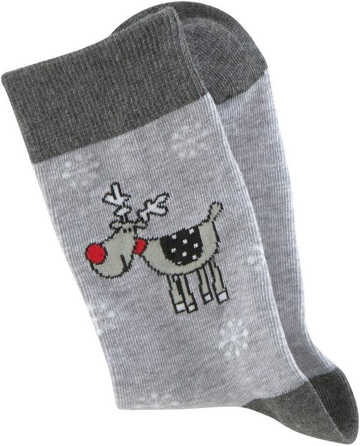 H.I.S Sokken met leuke kerstmotieven (set 3 paar) - Foto 2