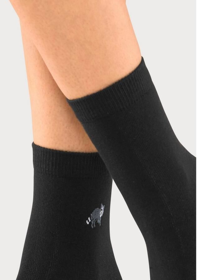 H.I.S Sokken met luxueus borduursel (set 5 paar)