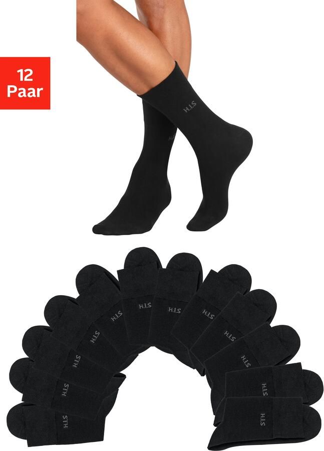 H.I.S Sokken zonder snijdende elastiek (set 12 paar) - Foto 7