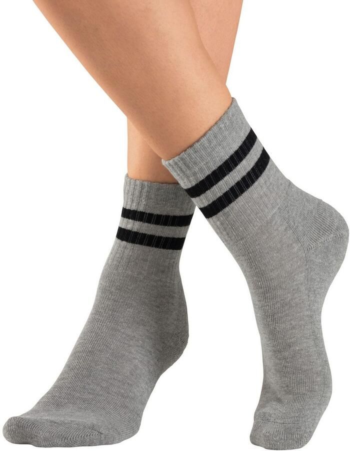 H.I.S Sportsokken klassieke tennissokken met strepen (set 6 paar)
