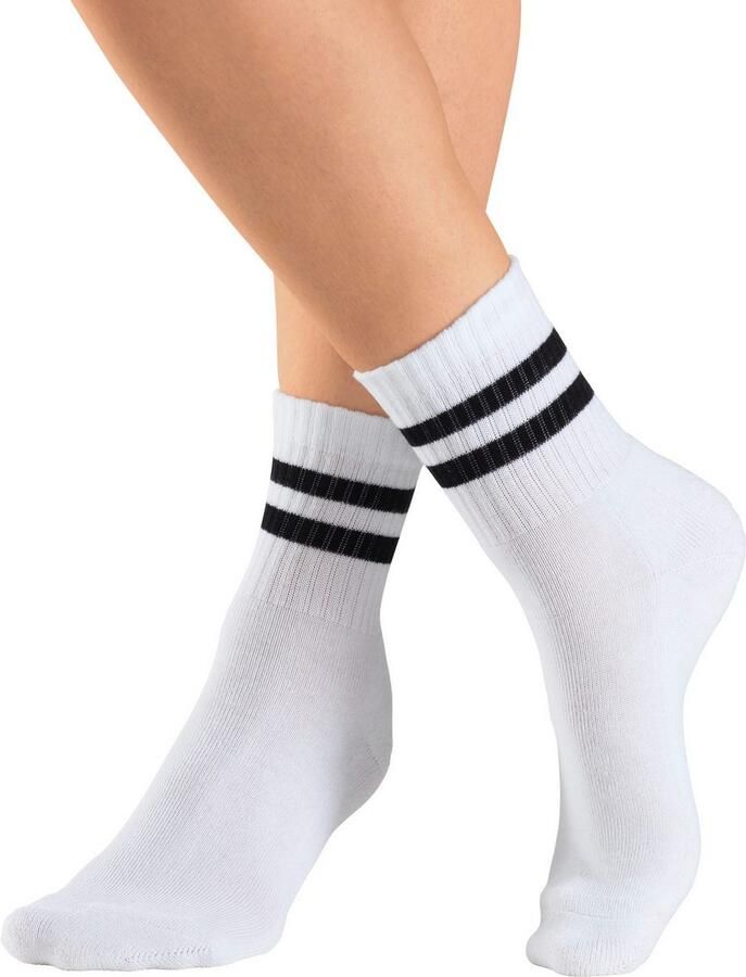H.I.S Sportsokken klassieke tennissokken met strepen (set 6 paar) - Foto 2