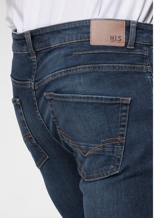 H.I.S Straight jeans DALE rechte broek met used-effecten lage taille - Foto 3