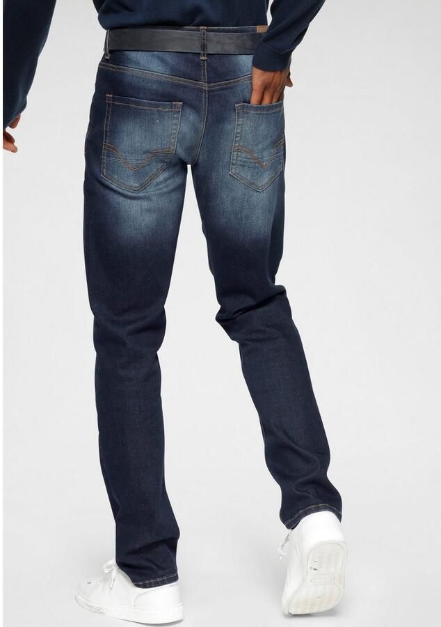 H.I.S Straight jeans DIX rechte pasvorm lage taille used-wassing - Foto 3