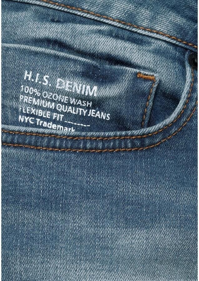H.I.S Straight jeans DIX rechte pasvorm lage taille used-wassing - Foto 15