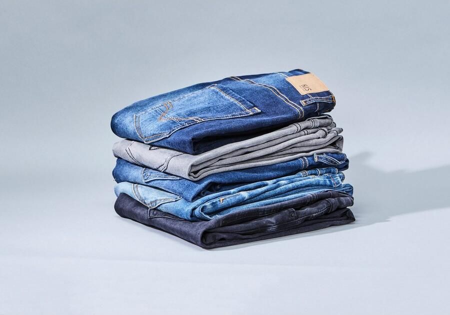 H.I.S Straight jeans DIX rechte pasvorm lage taille used-wassing - Foto 8