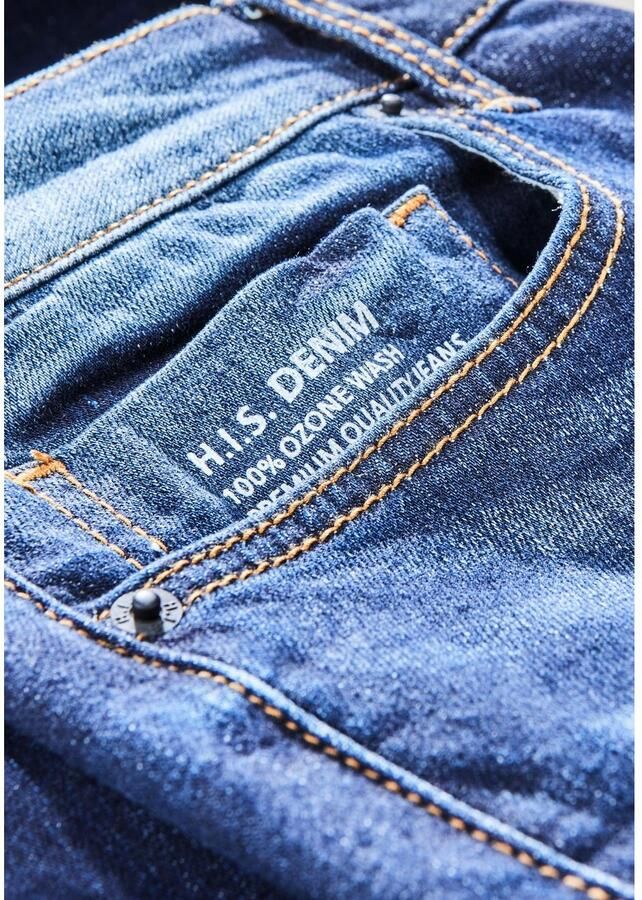 H.I.S Straight jeans DIX rechte pasvorm lage taille used-wassing - Foto 10