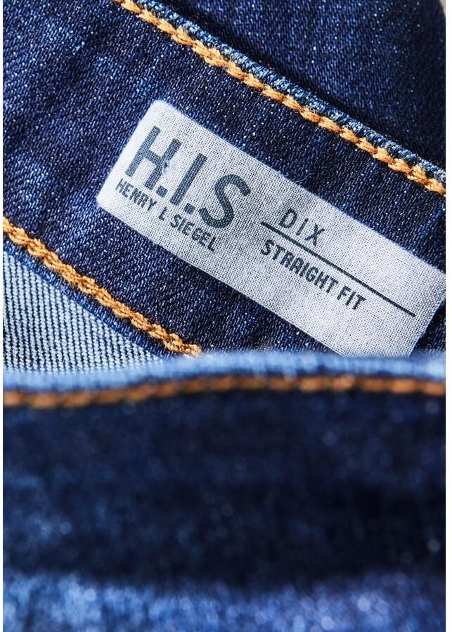 H.I.S Straight jeans DIX rechte pasvorm lage taille used-wassing - Foto 8