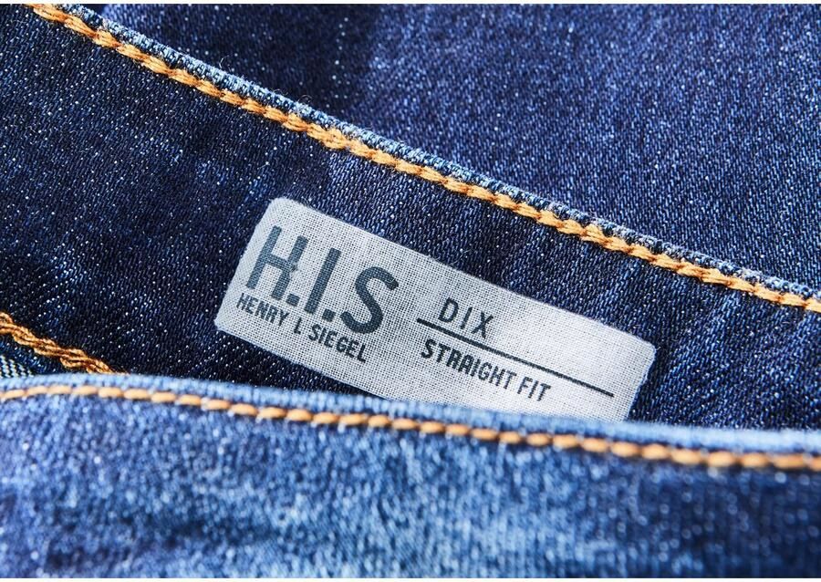 H.I.S Straight jeans DIX rechte pasvorm lage taille used-wassing - Foto 16