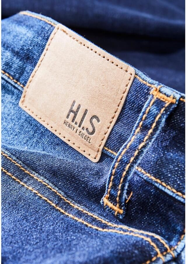 H.I.S Straight jeans DIX rechte pasvorm lage taille used-wassing - Foto 7