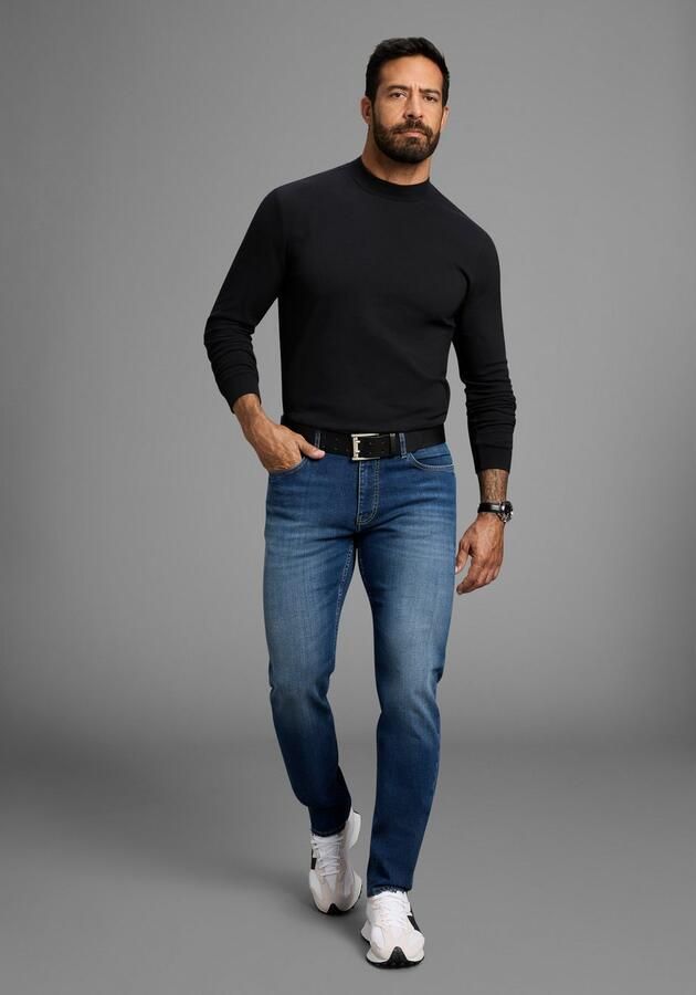 H.I.S Straight jeans NEW DALE rechte broek met used-effecten lage taille - Foto 3