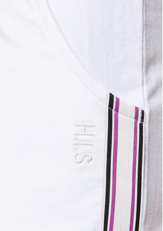 H.I.S Strandshort met tapestrepen opzij - Foto 3