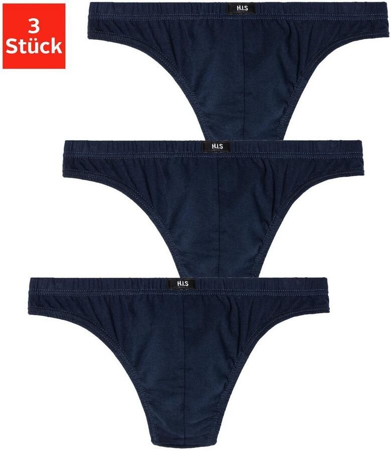 H.I.S String van zacht katoen-stretch (3 stuks)
