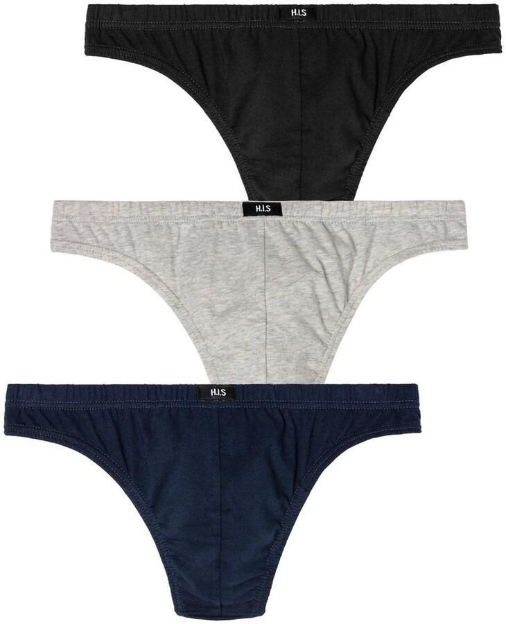 H.I.S String van zacht katoen-stretch (3 stuks)