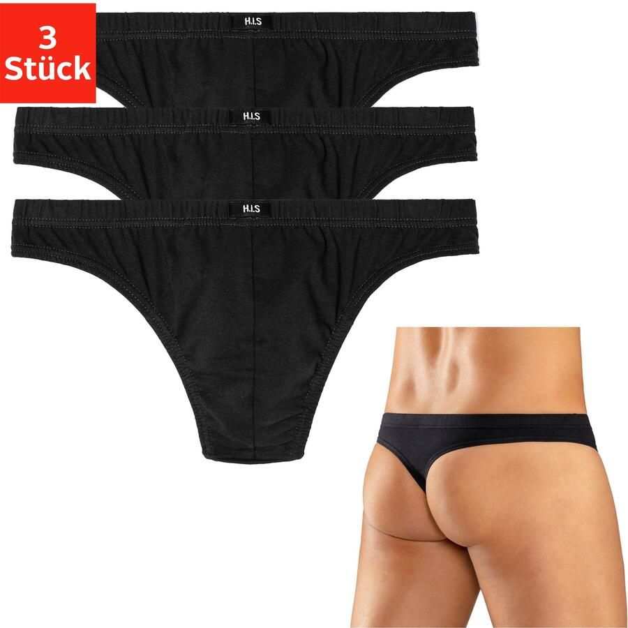 H.I.S String van zacht katoen-stretch (3 stuks) - Foto 6