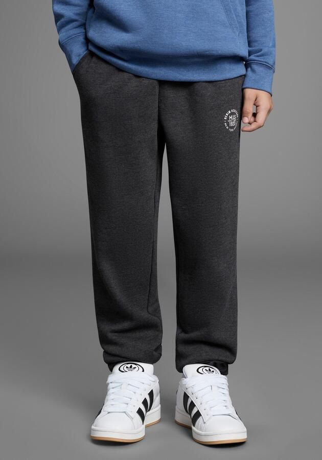 H.I.S Sweatbroek Basic joggingbroek NIEUW: voor TIENERS! Sweatbroek met kleine badge - Foto 2