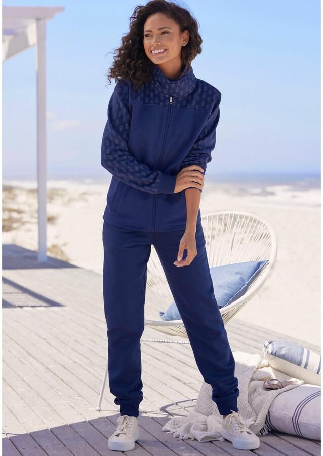 H.I.S Sweatbroek elastische band met rijgkoord (1-delig)