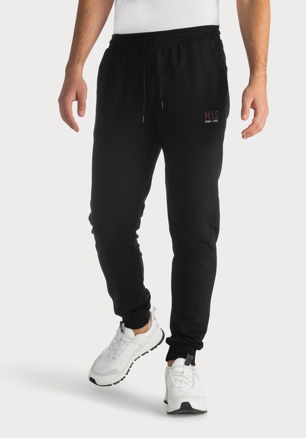 H.I.S Sweatbroek Joggingbroek met klein logo-print - Foto 5