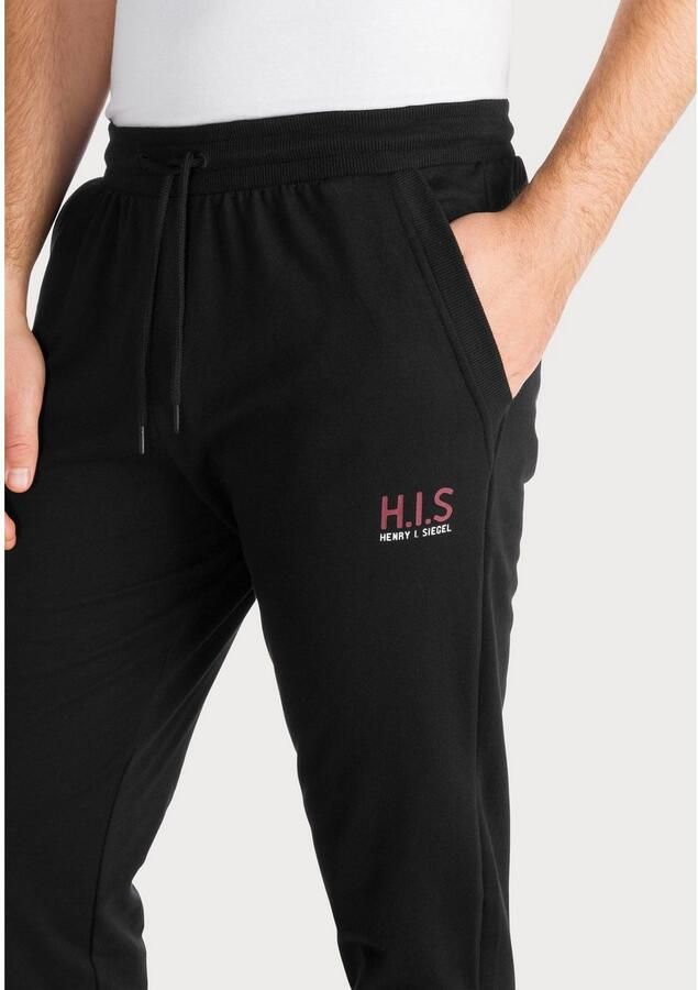 H.I.S Sweatbroek Joggingbroek met klein logo-print - Foto 2