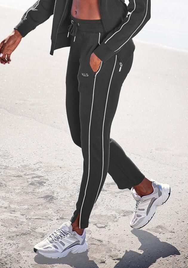 H.I.S Sweatbroek met rits aan de broekzoom loungepak - Foto 6