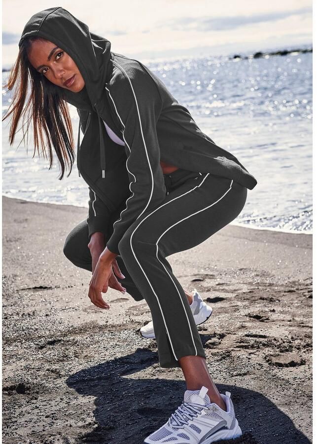 H.I.S Sweatbroek met rits aan de broekzoom loungepak