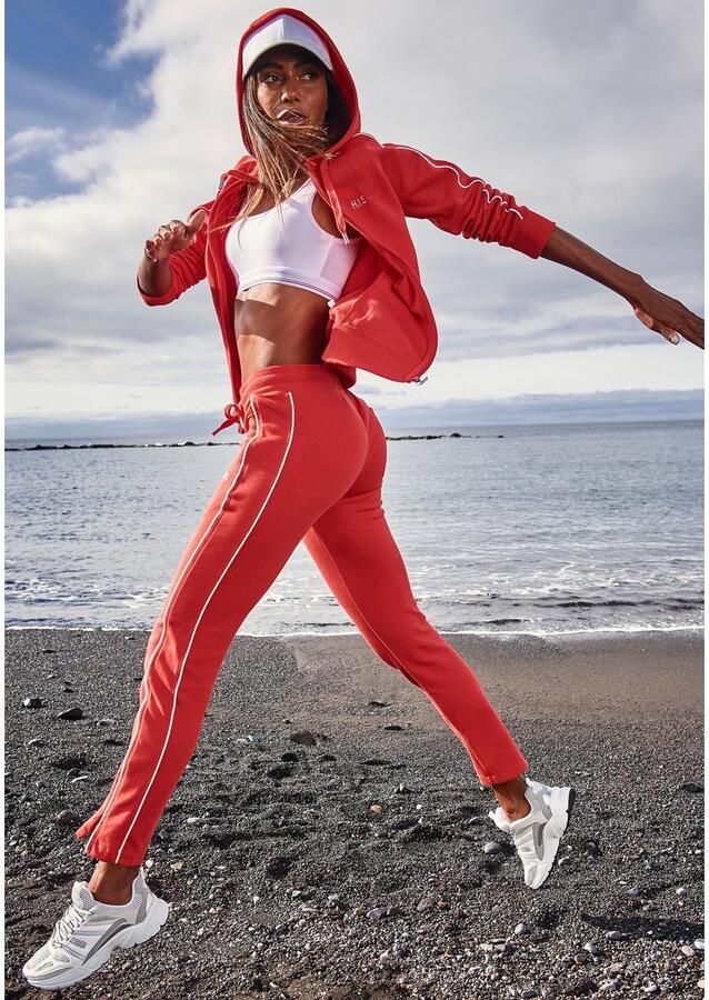 H.I.S Sweatbroek met rits aan de broekzoom loungepak