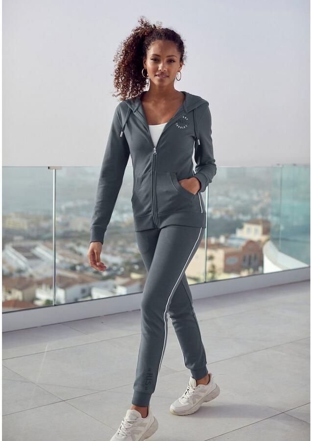 H.I.S Sweatbroek met zijpiping en zakken loungewear - Foto 3