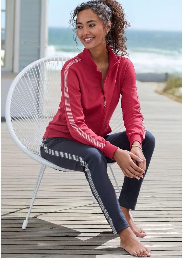 H.I.S Sweatbroek met zijstrepen loungewear