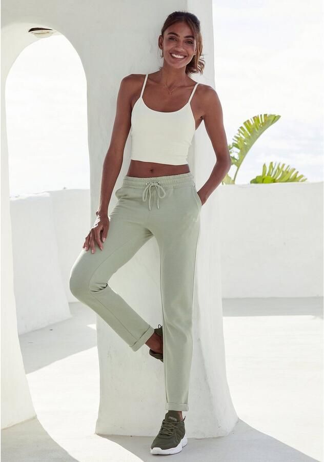 H.I.S Sweatbroek relaxbroek sweatbroek Slipbroek met kleine omslag aan de zoom loungewear - Foto 2