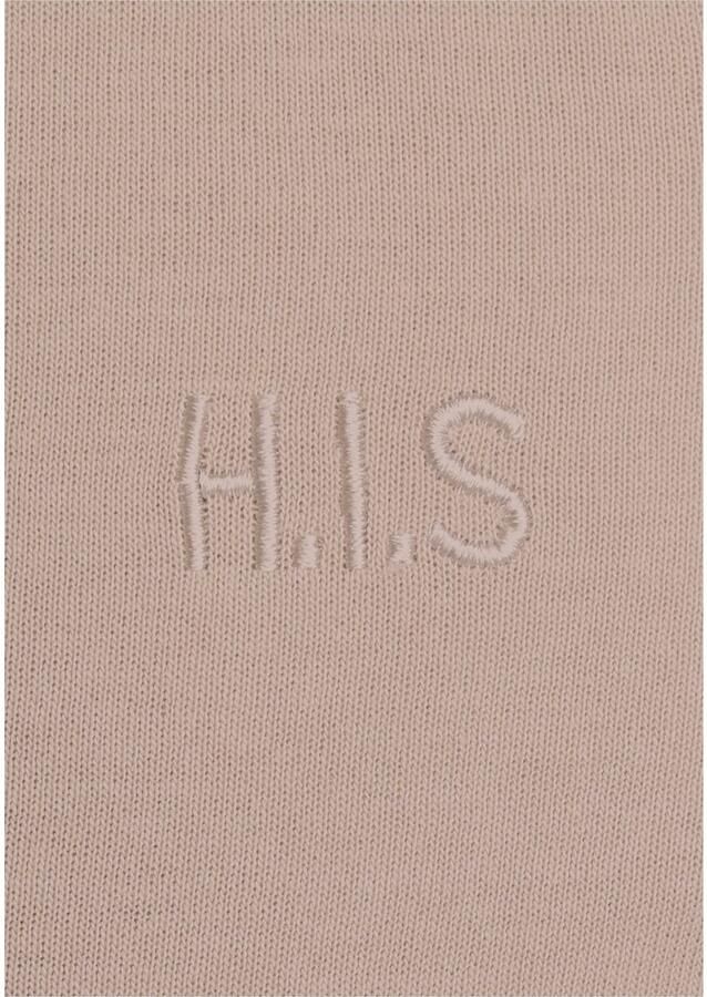 H.I.S Sweatbroek relaxbroek sweatbroek Slipbroek met kleine omslag aan de zoom loungewear