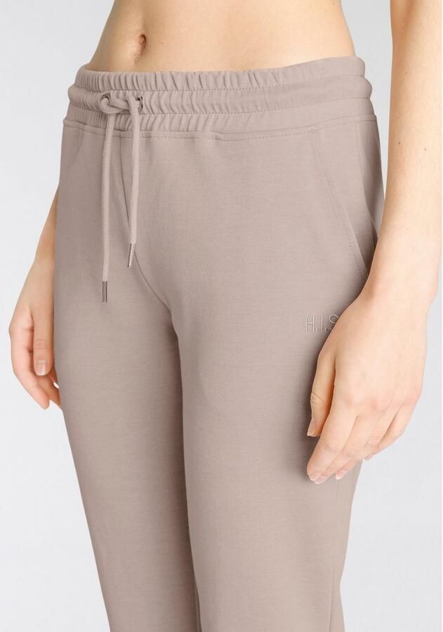 H.I.S Sweatbroek relaxbroek sweatbroek Slipbroek met kleine omslag aan de zoom loungewear - Foto 4
