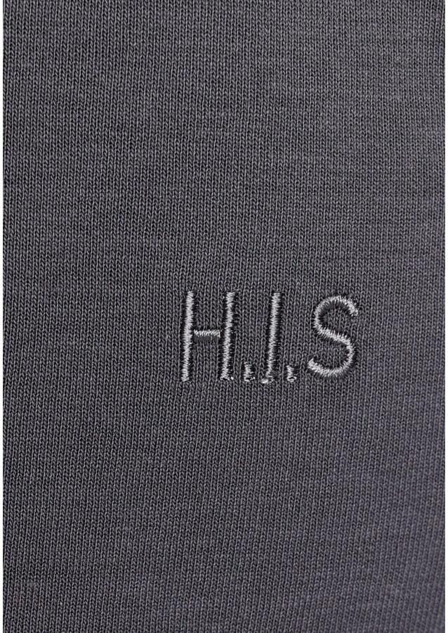 H.I.S Sweatbroek relaxbroek sweatbroek Slipbroek met kleine omslag aan de zoom loungewear - Foto 2