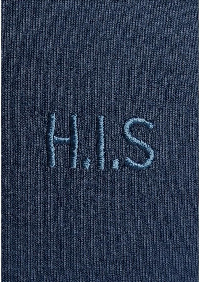 H.I.S Sweatbroek relaxbroek sweatbroek Slipbroek met kleine omslag aan de zoom loungewear - Foto 2