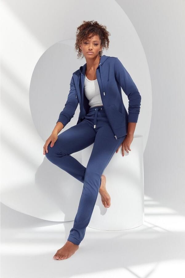 H.I.S Sweatbroek relaxbroek sweatbroek Slipbroek met kleine omslag aan de zoom loungewear - Foto 7