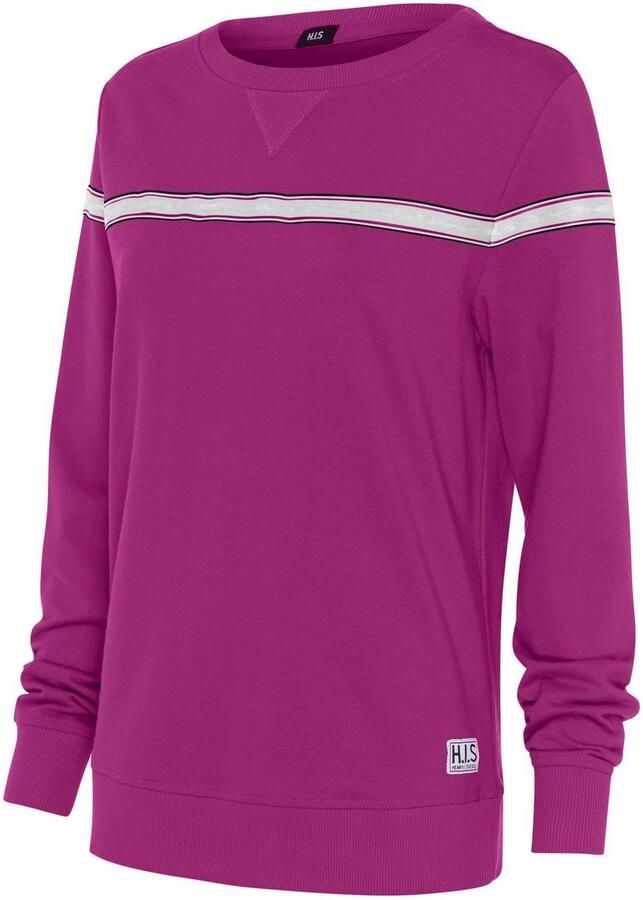 H.I.S Sweater met contrasterend tape loungepak - Foto 4