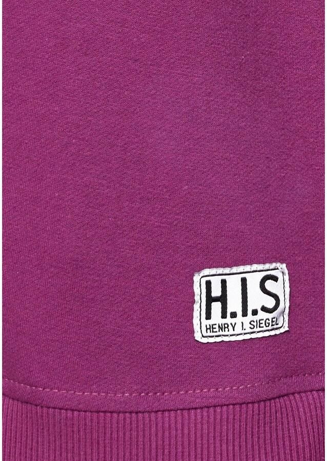H.I.S Sweater met contrasterend tape loungepak
