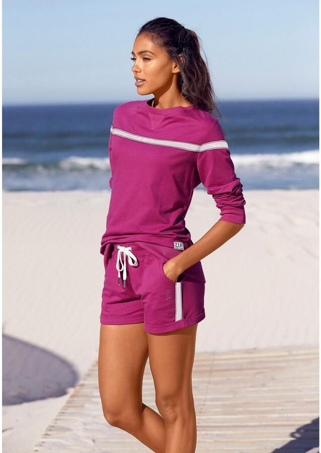 H.I.S Sweater met contrasterend tape loungepak - Foto 2